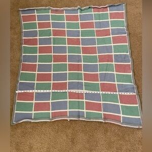 Handmade Crochet‎ Blanket Throw Pastel Colors Granny Square Afghan Size: 45x47"